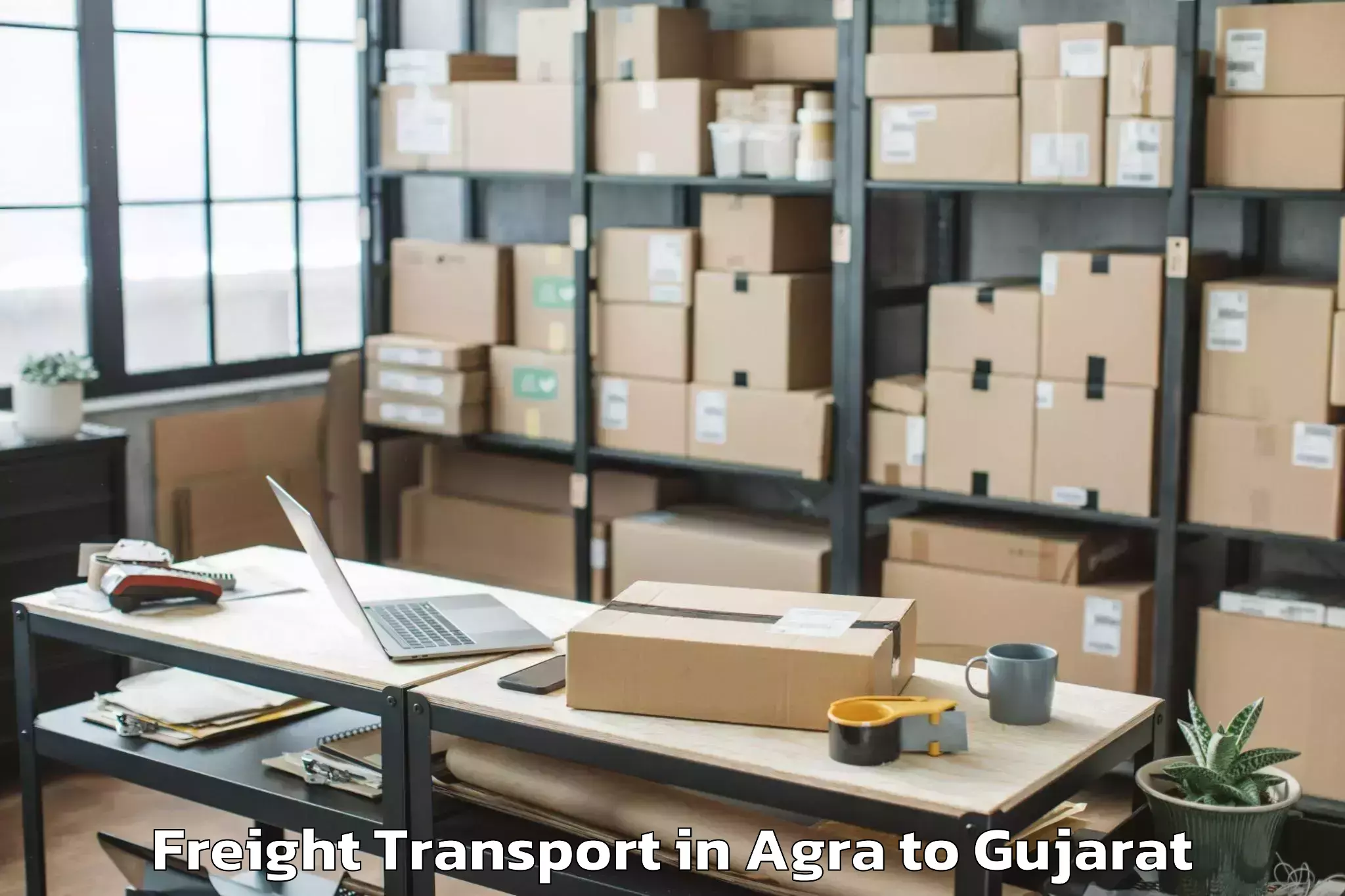 Professional Agra to Gondal Freight Transport